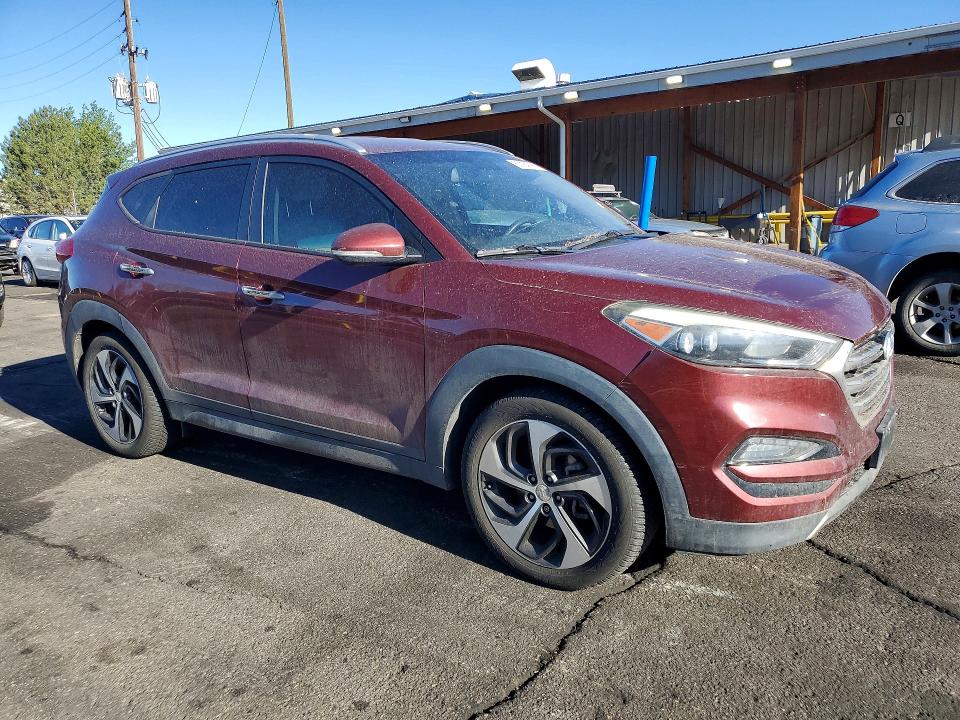 2016 Hyundai Tucson VIN KM8J3CA22GU043718 COPART salvage auction — REAR END, Co - Dis/Dlr/Exp Only Clean Title, sold $2,200 on 2026-07-21 (photo 4)
