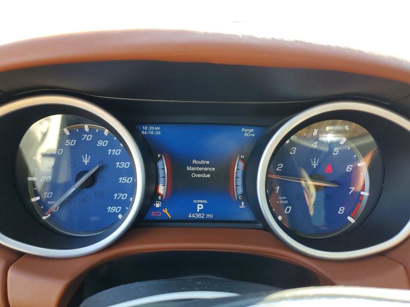 2019 Maserati All other VIN ZAM57XSL8K1325067 COPART salvage auction — FRONT END, Ca - Salvage Certificate, sold $7,800 on 2026-07-08 (photo 9)