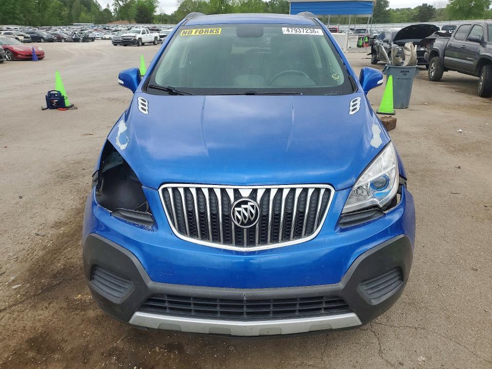 2016 Buick Encore VIN KL4CJASB3GB718200 COPART salvage auction — FRONT END, Ms - Cert Of Title-Salvaged, sold $15 on 2026-07-24 (photo 5)