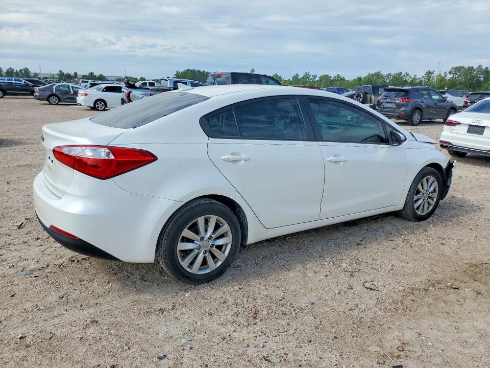 2014 Kia Forte VIN KNAFX4A65E5059861 COPART salvage auction — FRONT END, Tx - Salvage Vehicle Title (P), sold $1,500 on 2026-07-28 (photo 3)
