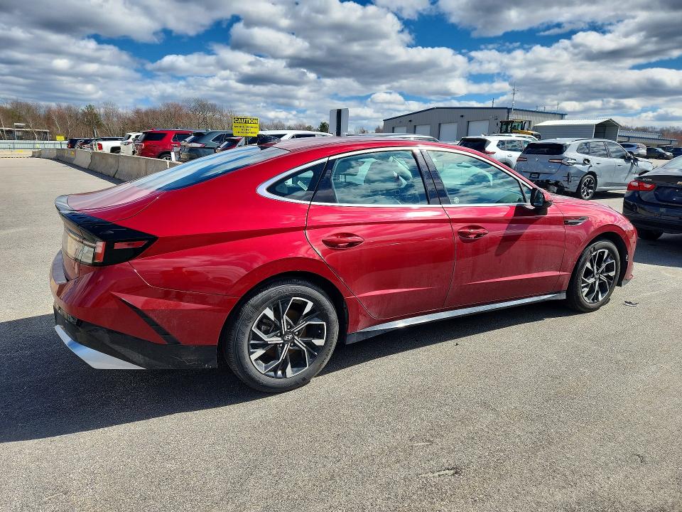 2025 Hyundai Sonata VIN KMHL64JA2SA486619 COPART salvage auction — FRONT END, Va - Cert Of Title - Salvage, sold $7,300 on 2026-07-06 (photo 3)