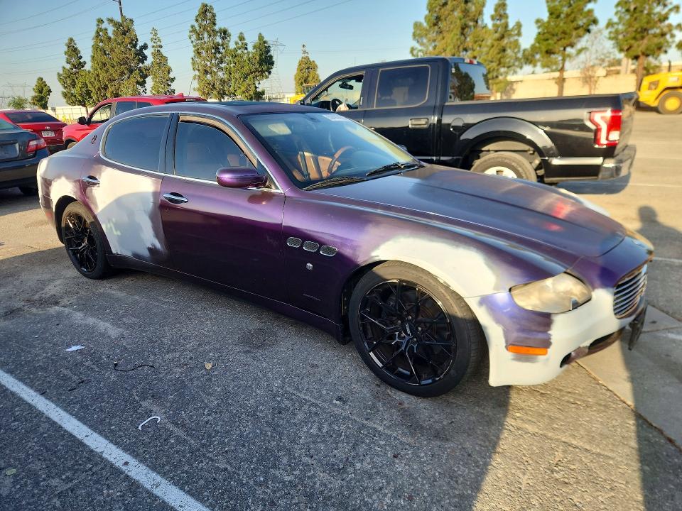 2007 Maserati Quattropor VIN ZAMFE39A970029396 COPART salvage auction — MECHANICAL, Ca - Dis/Dlr/Exp Only Clean Title, sold $550 on 2026-07-02 (photo 4)