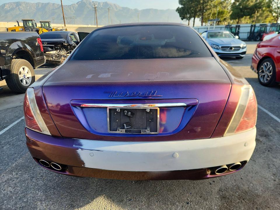 2007 Maserati Quattropor VIN ZAMFE39A970029396 COPART salvage auction — MECHANICAL, Ca - Dis/Dlr/Exp Only Clean Title, sold $550 on 2026-07-02 (photo 6)