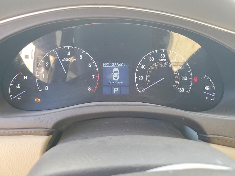 2012 Hyundai Genesis VIN KMHGC4DD3CU151501 COPART salvage auction — REAR END, Ca - Dis/Dlr/Exp Only Clean Title, sold $500 on 2026-07-20 (photo 9)