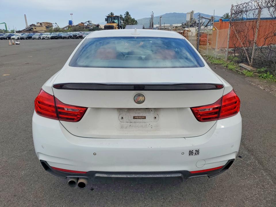 2015 BMW 428 xi VIN WBA3N5C52FK198352 COPART salvage auction — WATER/FLOOD, Hi - Certificate Of Salvage, sold $2,100 on 2026-07-20 (photo 6)