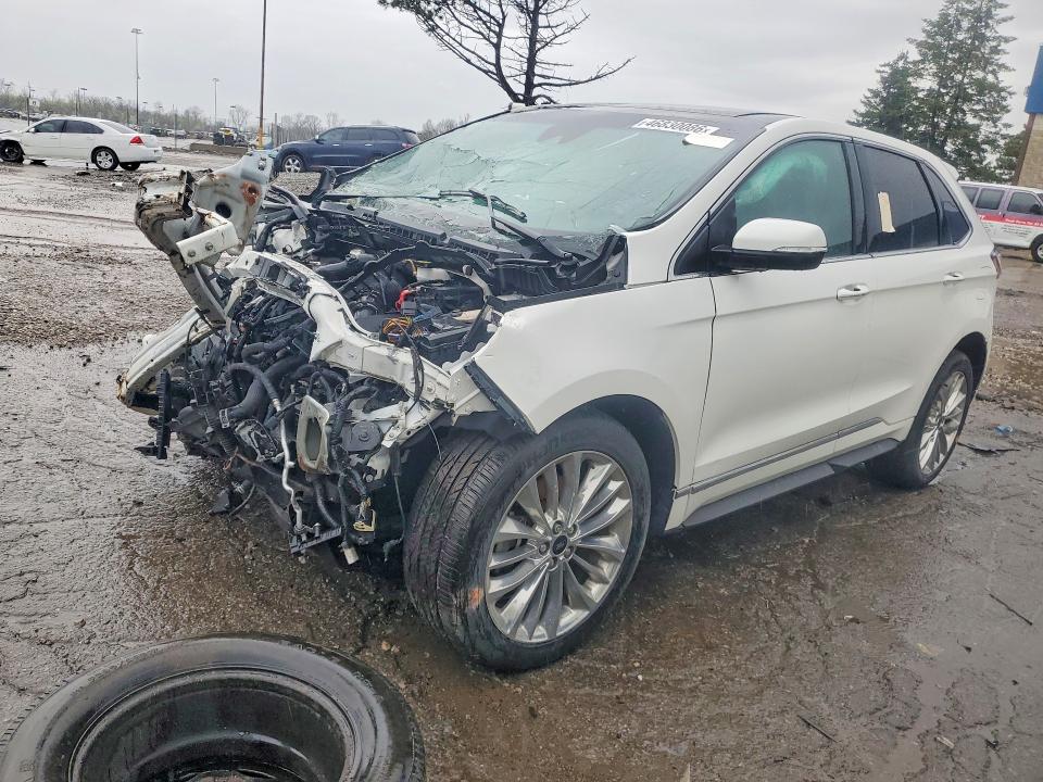 2020 Ford Edge VIN 2FMPK4K94LBA74970 COPART salvage auction — FRONT END, Mi - Scrap Certificate Of Title, sold $1,550 on 2026-07-09 (photo 1)