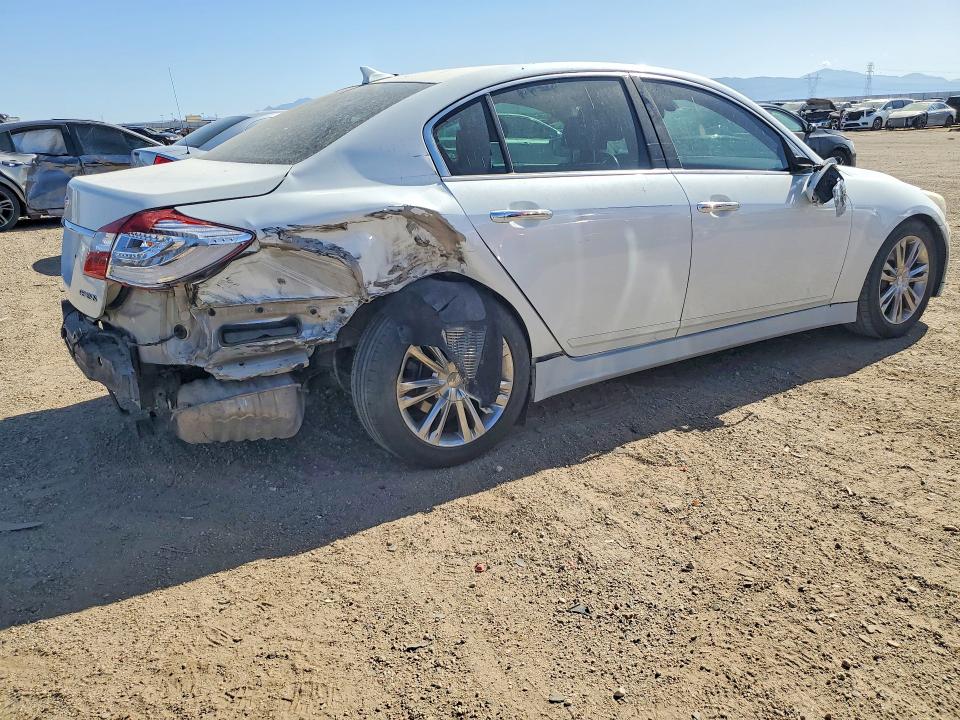 2012 Hyundai Genesis VIN KMHGC4DD3CU151501 COPART salvage auction — REAR END, Ca - Dis/Dlr/Exp Only Clean Title, sold $500 on 2026-07-20 (photo 3)