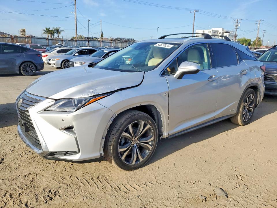 2016 Lexus Rx450 VIN 2T2BGMCA1GC004148 COPART salvage auction — FRONT END, Ca - Salvage Certificate, sold $12,700 on 2026-07-29 (photo 1)