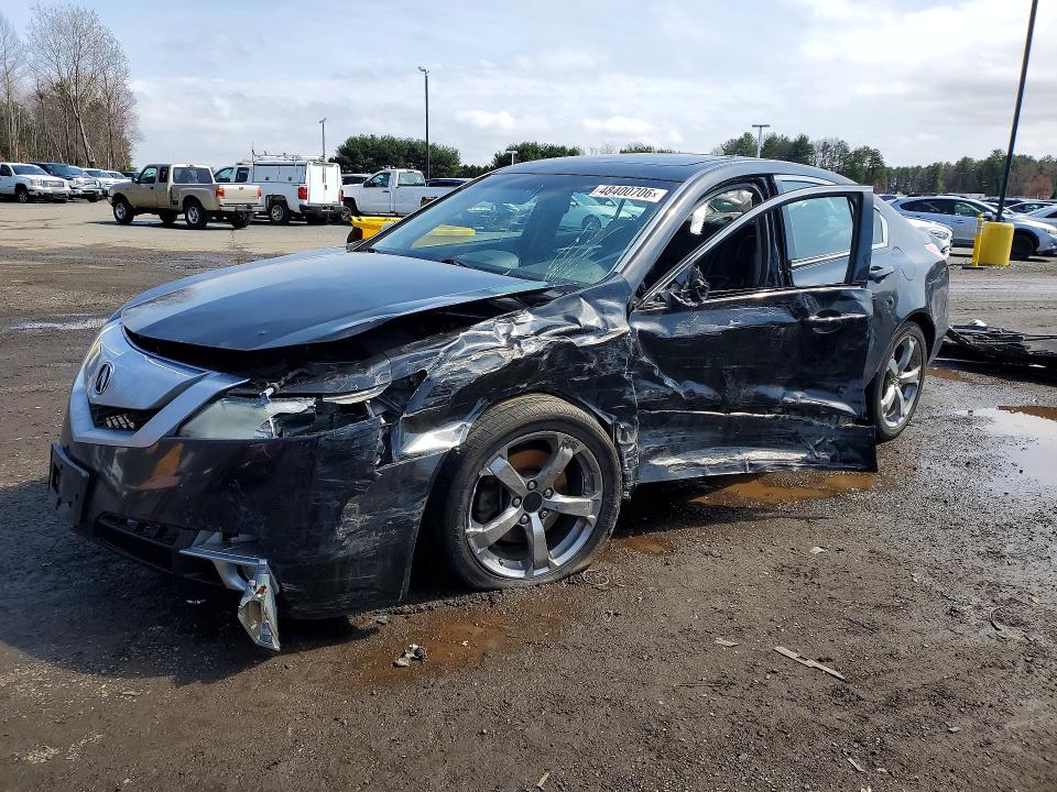 2010 Acura Tl VIN 19UUA9F2XAA001522 COPART salvage auction — ALL OVER, Ct - Cert Of Title-Salvage, sold $475 on 2026-07-09 (photo 1)