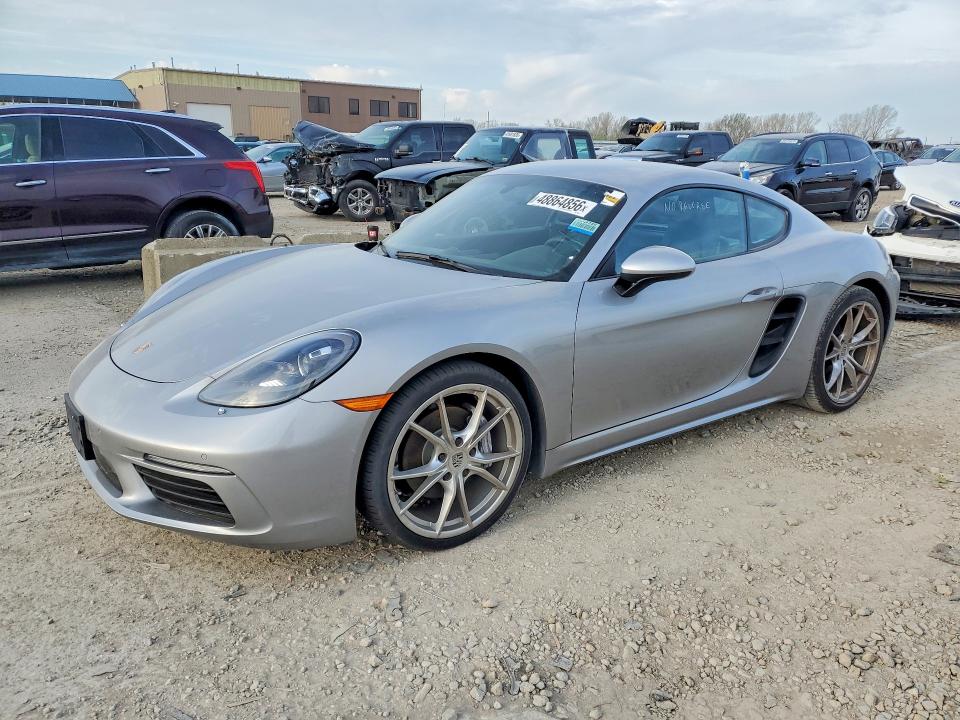 2019 Porsche Cayman VIN WP0AA2A81KS260996 COPART salvage auction — MINOR DENT/SCRATCHES, Mo - Certificate Of Title (P), sold $27,000 on 2026-07-17 (photo 1)