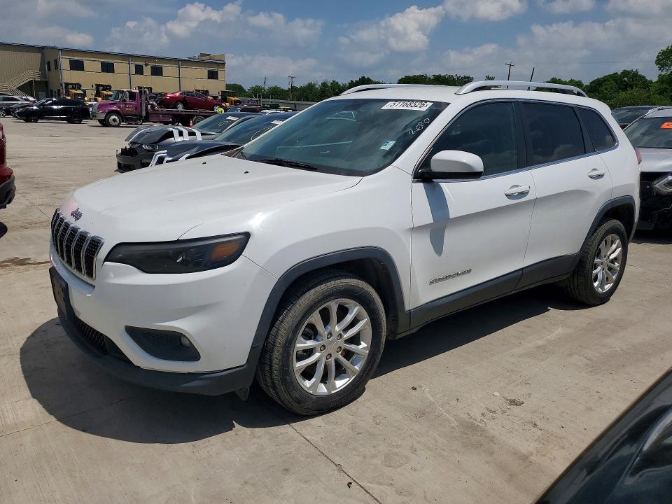 2019 Jeep Cherokee VIN 1C4PJLCB8KD474235 COPART salvage auction — HAIL, Tx - Certificate Of Title, sold $1,250 on 2026-07-09 (photo 1)