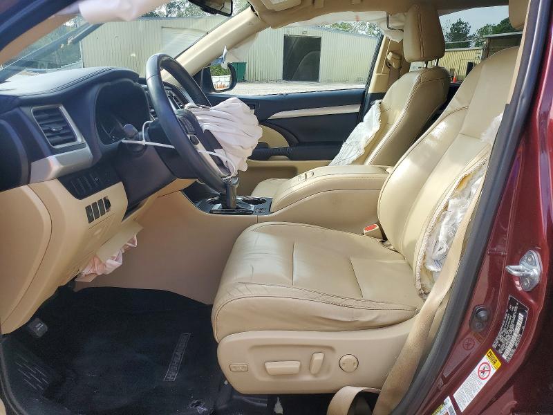 2016 Toyota Highlander VIN 5TDKKRFH3GS125778 COPART salvage auction — FRONT END, NC - SALVAGE CERTIFICATE OF TITLE, sold $5,700 on 2026-07-31 (photo 7)