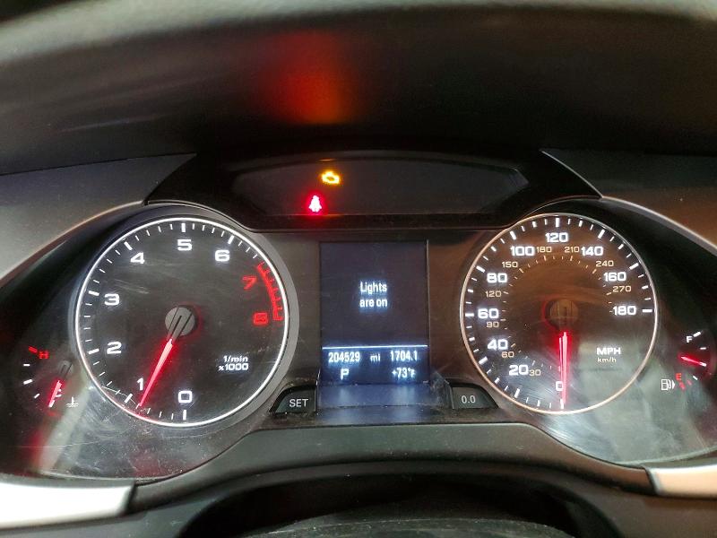 2011 Audi A4 VIN WAUWFAFL3BA155765 COPART salvage auction — FRONT END, Vt - Certificate Of Title, sold $1,800 on 2026-07-24 (photo 9)