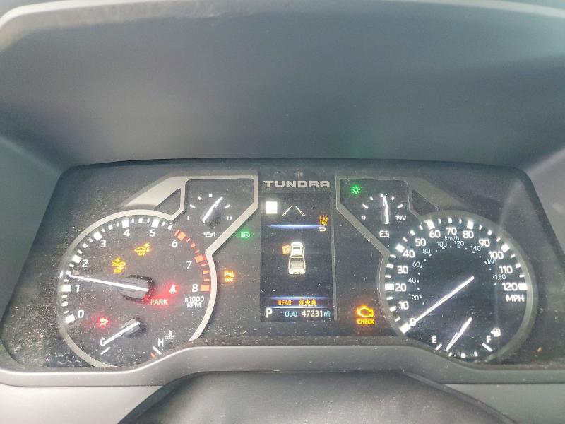 2024 Toyota Tundra VIN 5TFLA5EC0RX023129 COPART salvage auction — FRONT END, Ct - Cert Of Title-Salvage, sold $21,900 on 2026-07-03 (photo 9)