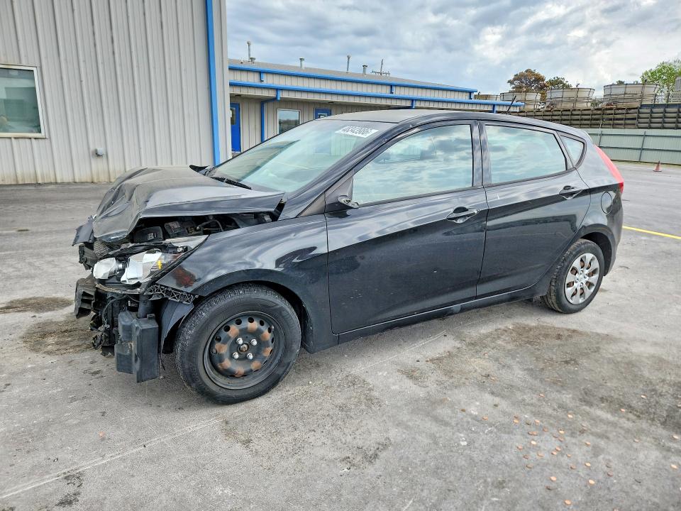 2017 Hyundai Accent VIN KMHCT5AE9HU301152 COPART salvage auction — FRONT END, Ok - Cert Of Title-Salvage, sold $275 on 2026-07-15 (photo 1)