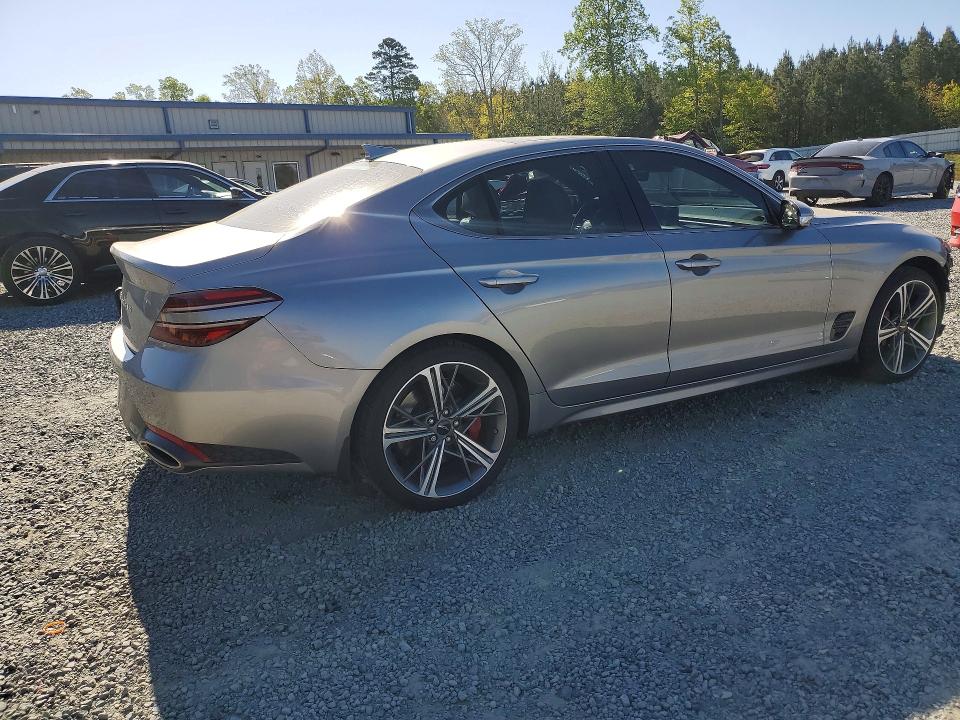 2025 Genesis G70 VIN KMTG34SC8SU147409 COPART salvage auction — FRONT END, Nc - Salvage Certificate Of Title, sold $13,700 on 2026-07-02 (photo 3)