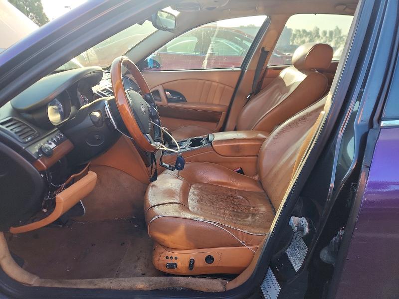 2007 Maserati Quattropor VIN ZAMFE39A970029396 COPART salvage auction — MECHANICAL, Ca - Dis/Dlr/Exp Only Clean Title, sold $550 on 2026-07-02 (photo 7)