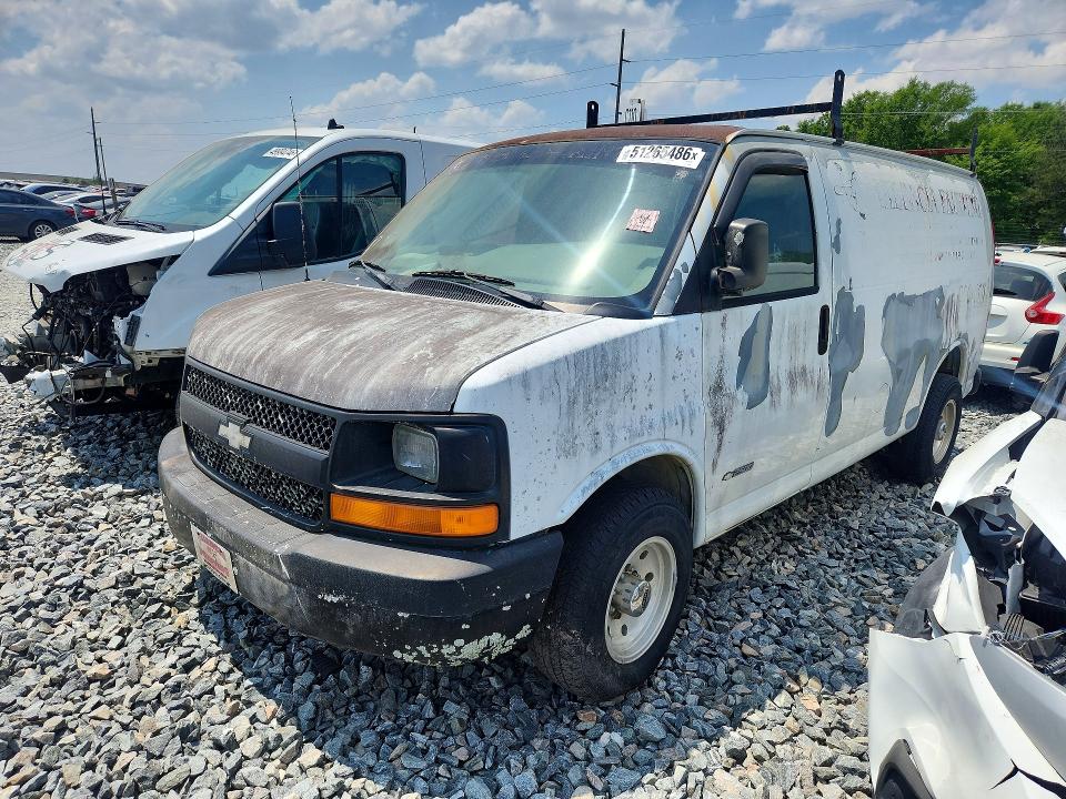 2006 Chev Express VIN 1GCGG25V661103808 COPART salvage auction — REAR END, GA - CERT OF TITLE-SALVAGE, sold $1,019 on 2026-07-29 (photo 1)
