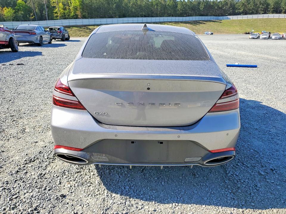 2025 Genesis G70 VIN KMTG34SC8SU147409 COPART salvage auction — FRONT END, Nc - Salvage Certificate Of Title, sold $13,700 on 2026-07-02 (photo 6)