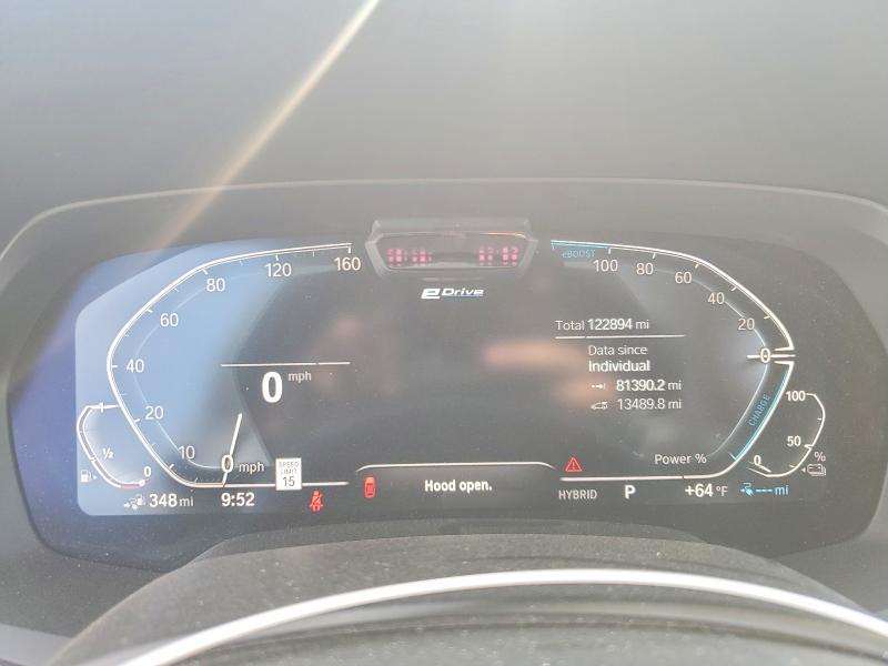 2021 BMW X5 VIN 5UXTA6C09M9H21803 COPART salvage auction — MINOR DENT/SCRATCHES, Il - Certificate Of Title (P), sold $22,700 on 2026-07-09 (photo 9)