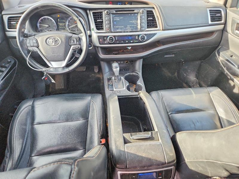 2017 Toyota Highlander VIN 5TDJZRFH0HS474874 COPART salvage auction — FRONT END, Mt - Salvage Certificate Of A Vehic, sold $5,300 on 2026-07-14 (photo 8)