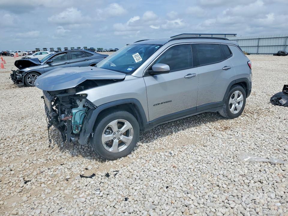 2019 Jeep Compass VIN 3C4NJCBB6KT801220 COPART salvage auction — FRONT END, Tx - Salvage Vehicle Title, sold $1,600 on 2026-07-09 (photo 1)