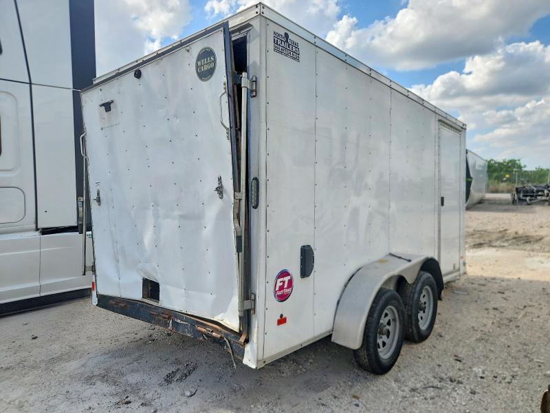 2016 Wells Cargo trai VIN 575200F26GT315038 COPART salvage auction — REAR END, SV, sold $1,300 on 2026-07-09 (photo 4)