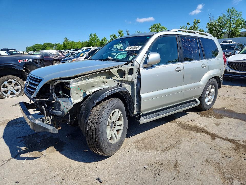 2005 Lexus Gx VIN JTJBT20XX50077410 COPART salvage auction — FRONT END, Id - Salvage Certificate Of Title, sold $1,900 on 2026-07-31 (photo 1)
