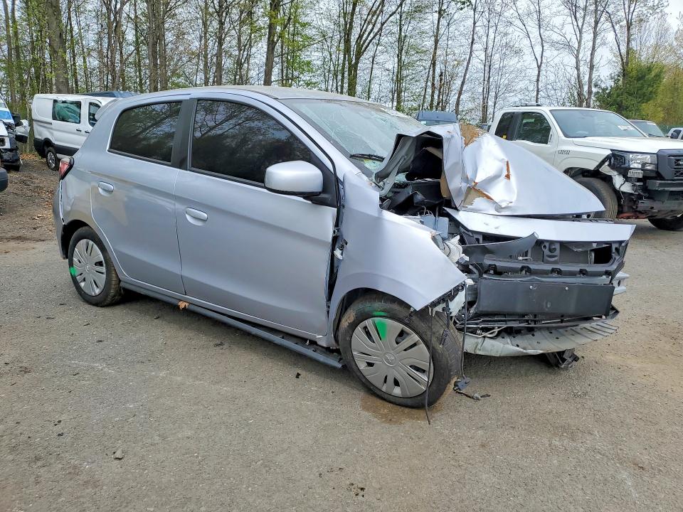 2024 Mitsubishi Mirage VIN ML32AUHJ4RH017038 COPART salvage auction — FRONT END, Fl - Certificate Of Destruction, sold $1,800 on 2026-07-30 (photo 4)