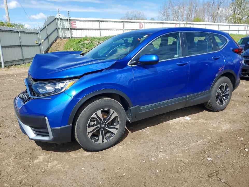 2021 Honda Crv VIN 7FARW2H72ME027229 COPART salvage auction — FRONT END, Mi - Cert Of Title-Salvage Vehicle, sold $7,700 on 2026-07-08 (photo 1)