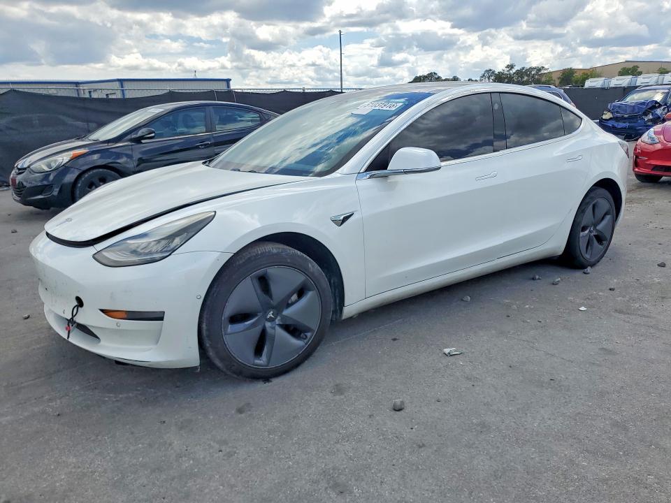 2019 Tesla Model 3 VIN 5YJ3E1EA7KF426584 COPART salvage auction — Rear End, IN - CERTIFICATE OF TITLE (P), sold $3,550 on 2026-06-30 (photo 1)