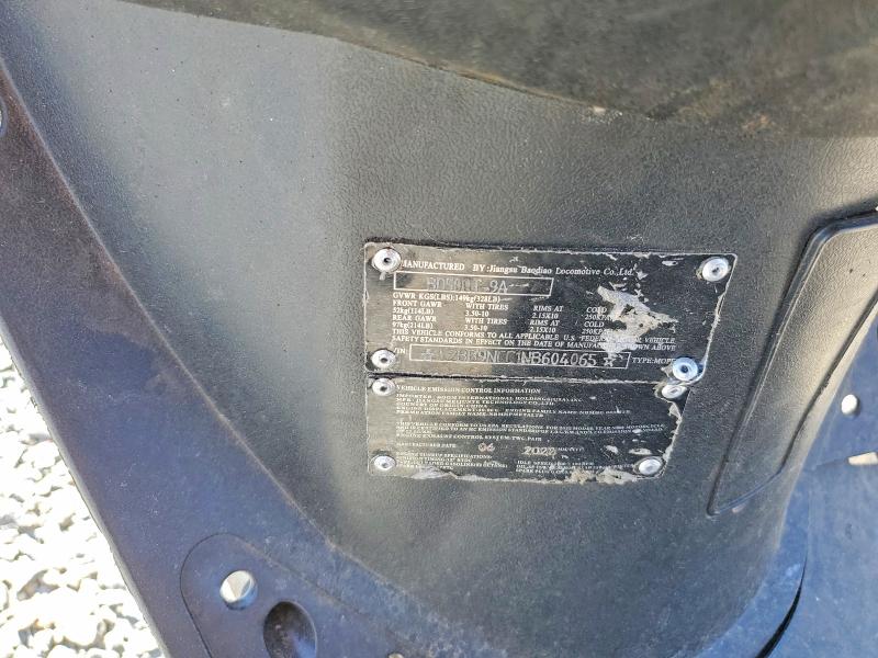 2022 Jb All vehicl VIN L2BB9NCC1NB604065 COPART salvage auction — FRONT END, SC - CERT OF TITLE-SALVAGE, sold $1 on 2026-07-15 (photo 8)