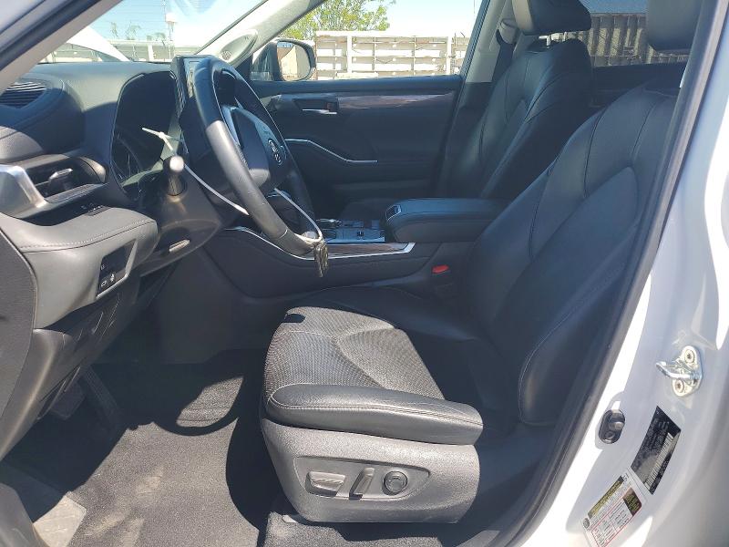 2022 Toyota Highlander VIN 5TDYZRAH2NS100834 COPART salvage auction — REAR END, Tx - Salvage Vehicle Title, sold $350 on 2026-07-10 (photo 7)