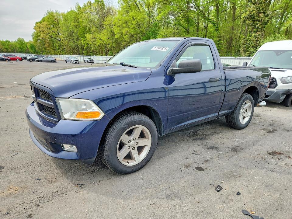 2012 Dodge Ram 1500 VIN 3C6JD6AT9CG193258 COPART salvage auction — REAR END, Nj - Cert Of Title-Salvage, sold $425 on 2026-07-02 (photo 1)