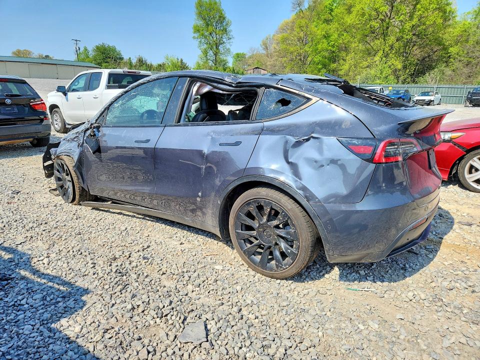 2021 Tesla Model y VIN 5YJYGDEE9MF077368 COPART salvage auction — ALL OVER, Tn - Cert Of Title-Rebuilt Vehicle (P), sold $3,500 on 2026-07-28 (photo 2)