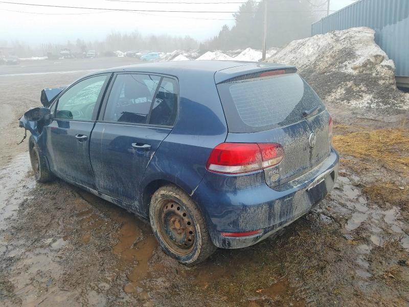 2013 Volkswagen Golf VIN WVWDA7AJ4DW125858 COPART salvage auction — FRONT END, Qc - Irrecuperable, sold $125 on 2026-07-14 (photo 2)