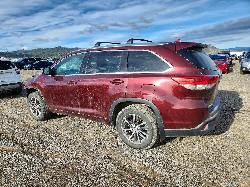 2017 Toyota Highlander VIN 5TDJZRFH0HS474874 COPART salvage auction — FRONT END, Mt - Salvage Certificate Of A Vehic, sold $5,300 on 2026-07-14 (photo 2)