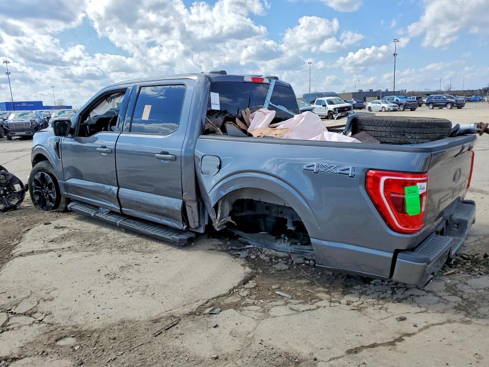 2022 Ford F150 VIN 1FTFW1E88NFB16175 COPART salvage auction — ROLLOVER, Mi - Certificate Of Title, sold $9,700 on 2026-07-10 (photo 2)
