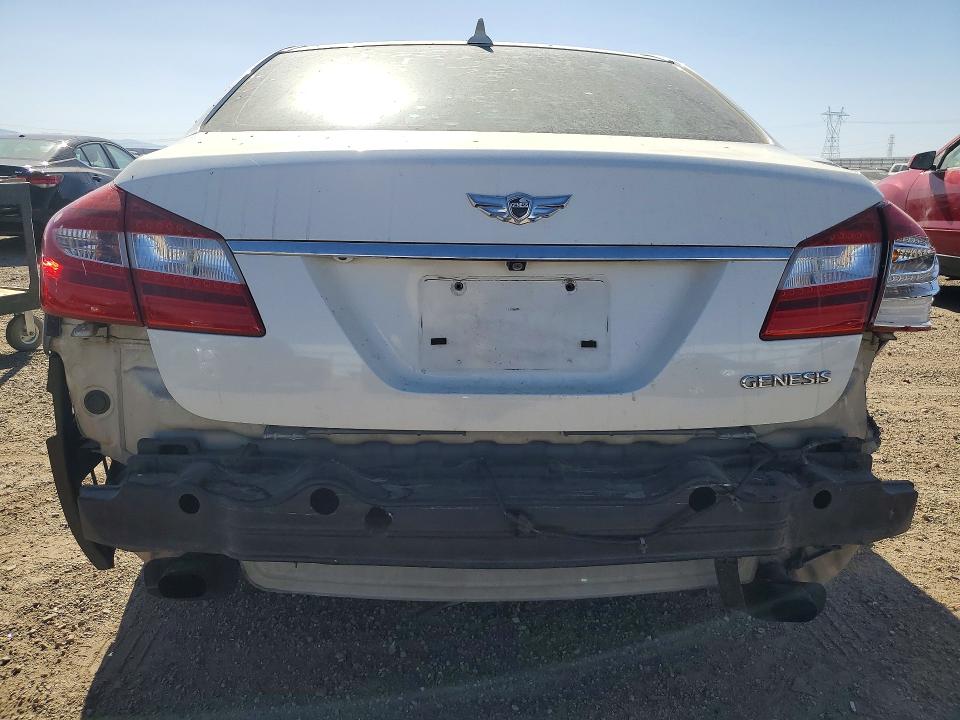 2012 Hyundai Genesis VIN KMHGC4DD3CU151501 COPART salvage auction — REAR END, Ca - Dis/Dlr/Exp Only Clean Title, sold $500 on 2026-07-20 (photo 6)