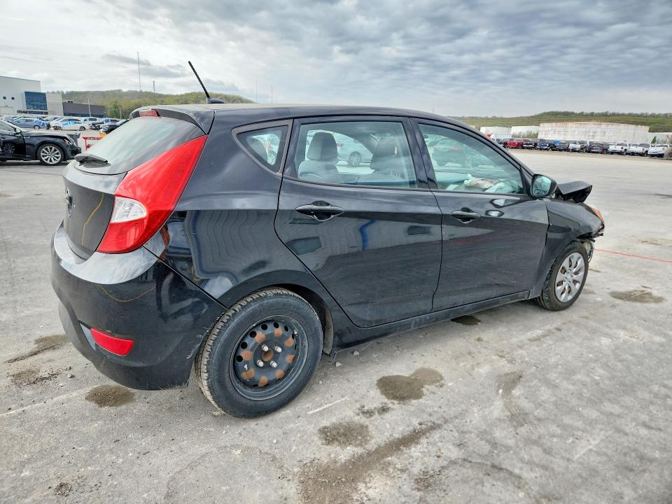 2017 Hyundai Accent VIN KMHCT5AE9HU301152 COPART salvage auction — FRONT END, Ok - Cert Of Title-Salvage, sold $275 on 2026-07-15 (photo 3)