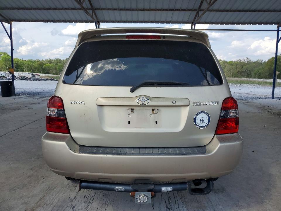 2007 Toyt Highlander VIN JTEGD21A870168691 COPART salvage auction — MINOR DENT/SCRATCHES, CT, sold $1,650 on 2026-07-09 (photo 6)