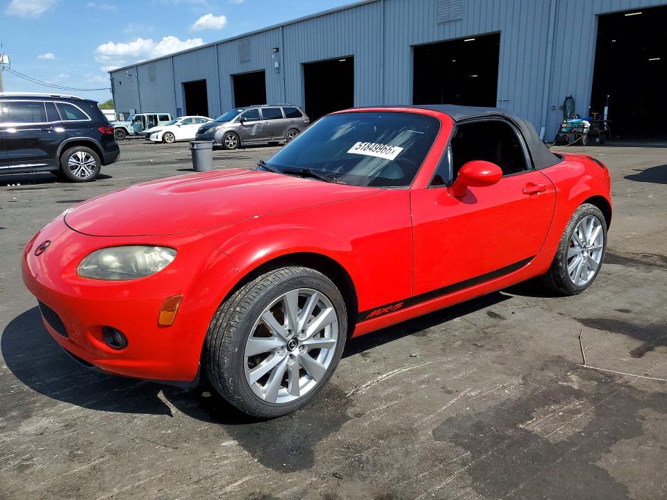2006 Mazda Mx5 VIN JM1NC25F760119632 COPART salvage auction — MINOR DENT/SCRATCHES, Fl - Certificate Of Title (P), sold $3,950 on 2026-07-27 (photo 1)