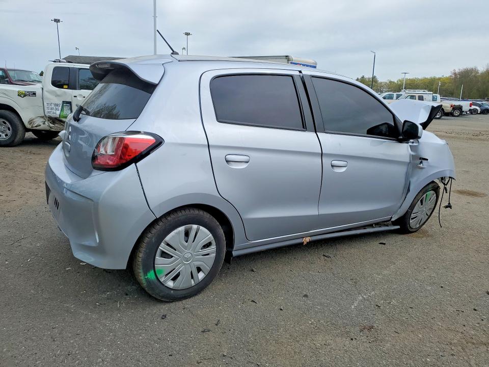 2024 Mitsubishi Mirage VIN ML32AUHJ4RH017038 COPART salvage auction — FRONT END, Fl - Certificate Of Destruction, sold $1,800 on 2026-07-30 (photo 3)
