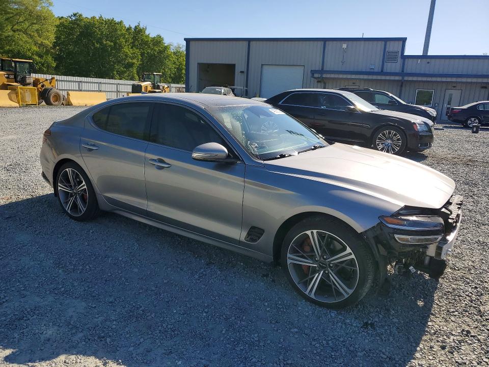 2025 Genesis G70 VIN KMTG34SC8SU147409 COPART salvage auction — FRONT END, Nc - Salvage Certificate Of Title, sold $13,700 on 2026-07-02 (photo 4)