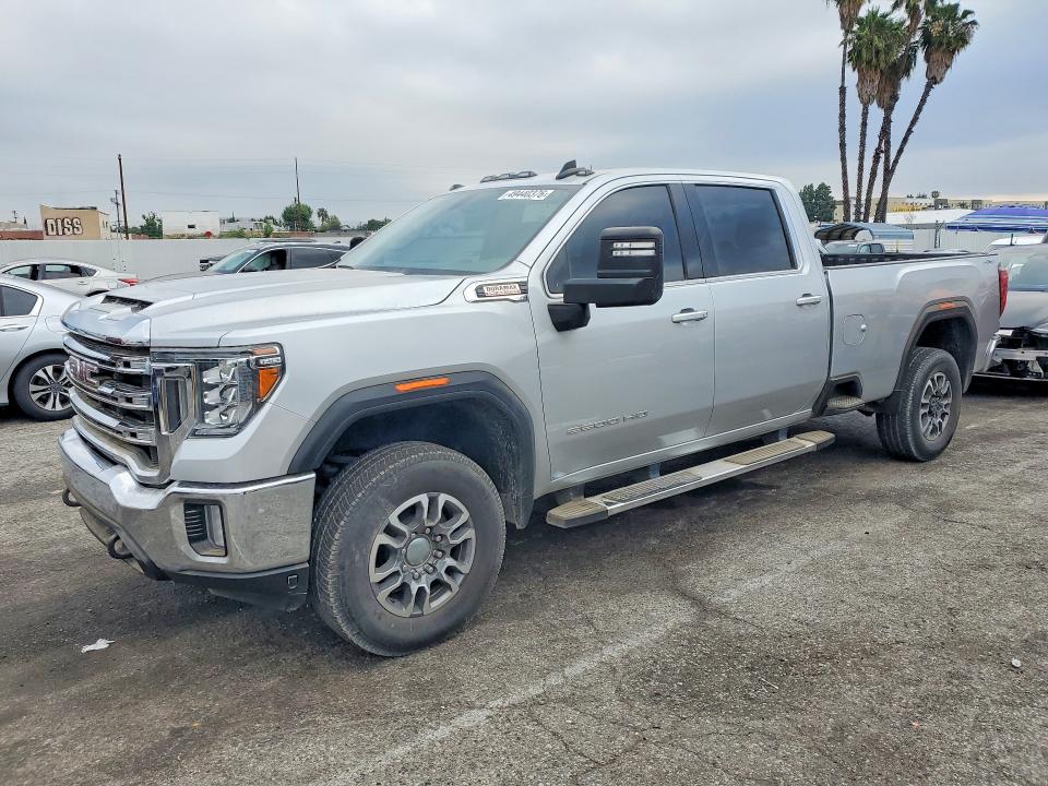 2023 Gmc SIERRA VIN 1GT49MEY1PF194560 COPART salvage auction — Vandalized, CA - DIS/DLR/EXP ONLY CLEAN TITLE (P), sold $38,500 on 2026-06-26 (photo 1)