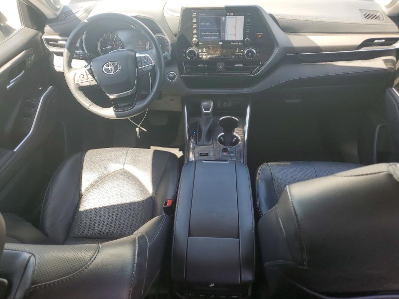 2022 Toyota Highlander VIN 5TDYZRAH2NS100834 COPART salvage auction — REAR END, Tx - Salvage Vehicle Title, sold $350 on 2026-07-10 (photo 8)