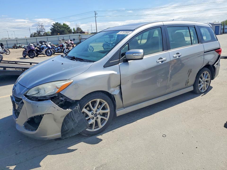 2015 Mazda 5 VIN JM1CW2DL6F0189676 COPART salvage auction — FRONT END, ID - SALVAGE CERTIFICATE OF TITLE, sold $2,600 on 2026-07-09 (photo 1)