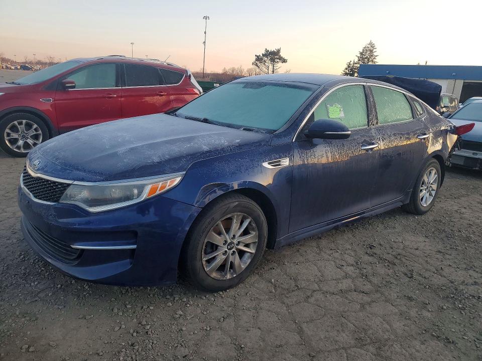 2018 Kia Optima VIN 5XXGT4L31JG223618 COPART salvage auction — REAR END, Mi - Certificate Of Title, sold $925 on 2026-07-07 (photo 1)