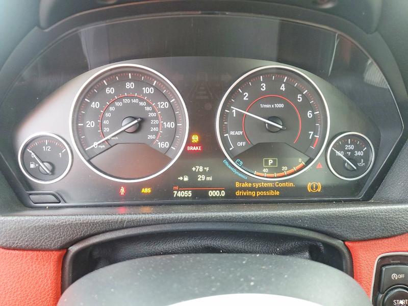 2015 BMW 428 xi VIN WBA3N5C52FK198352 COPART salvage auction — WATER/FLOOD, Hi - Certificate Of Salvage, sold $2,100 on 2026-07-20 (photo 9)