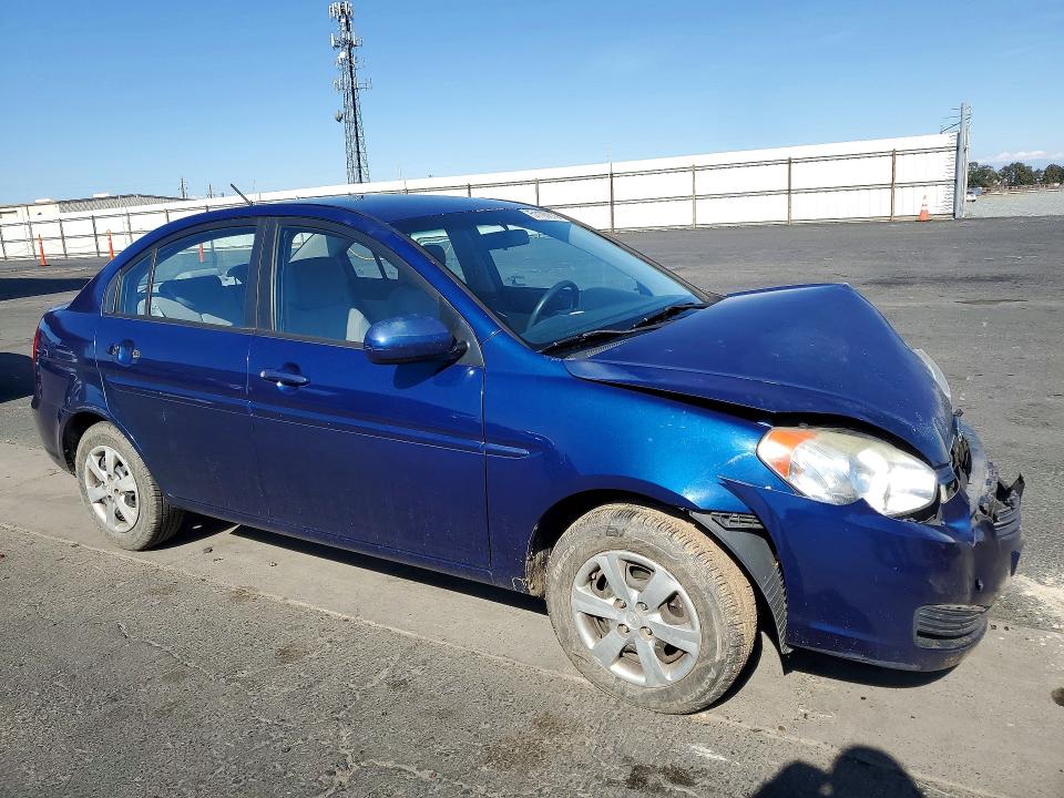 2011 Hyun Accent 2d VIN KMHCN4AC3BU604907 COPART salvage auction — FRONT END, CA - SALVAGE CERTIFICATE, sold $350 on 2026-07-16 (photo 4)